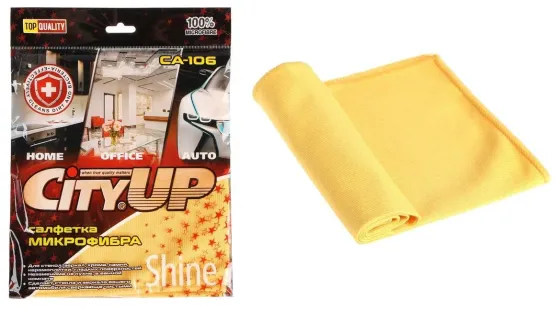 Салфетки для уборки из микрофибры CityUP CA-106 350х400мм /5/200