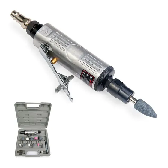 Пневмо болгарка c дисками и шлиф насадками XQ-T05