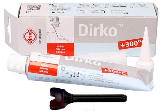 Герметик Elring Dirko HT серый (70мл, силиконовый)