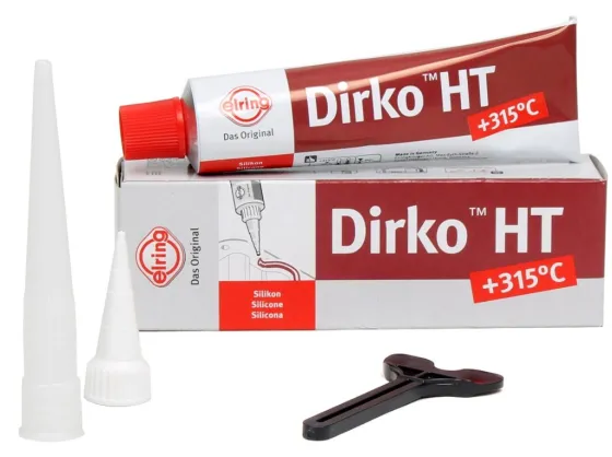 Герметик Elring Dirko HT красный (70мл, силиконовый)