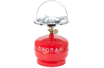 Баллон газовый "Кемпинг" обьемом 5л. (КРЫМ) с горелкой