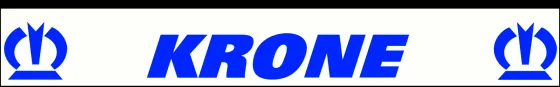 Брызговики 2050х320мм KRONE Синий НА БЕЛОМ ФОНЕ
