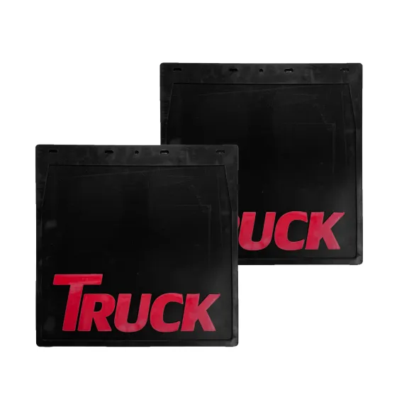 Брызговики (резина) 400х400мм TRUCK (красная надпись)