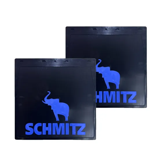 Брызговики (резина) 400х400мм SCHMITZ (синяя надпись)