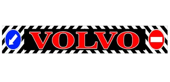 Брызговики длинномер 2400х350мм VOLVO красный