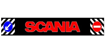 Брызговики длинномер 2400х350мм SCANIA красный