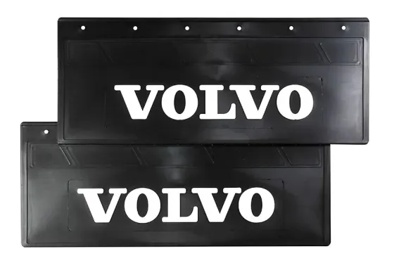 Брызговики 670х270мм (VOLVO) белая надпись LUX РБ