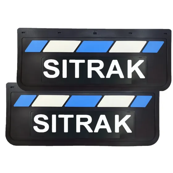 Брызговики 670х270мм SITRAK LUX PRO (Синий/Белый)