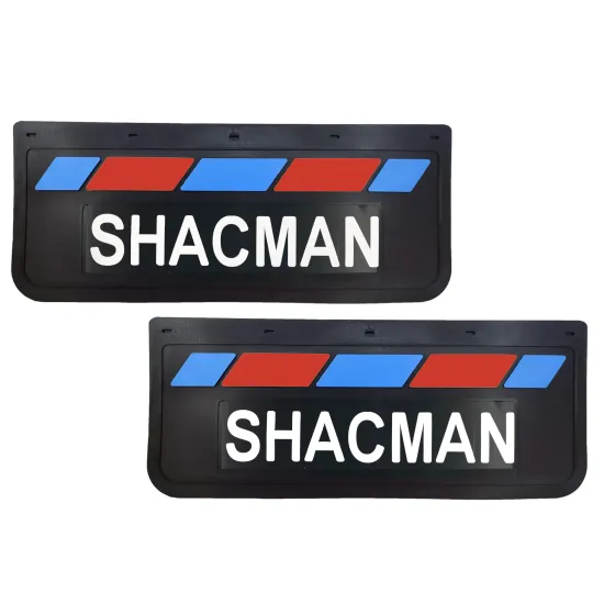 Брызговики 670х270мм SHACMAN LUX PRO (Красный/Синий)