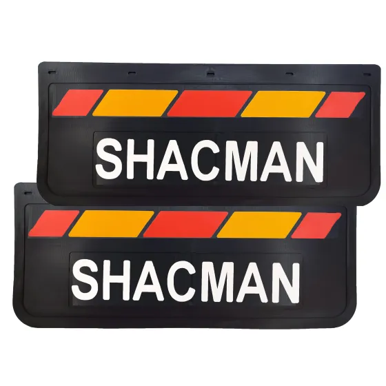 Брызговики 670х270мм SHACMAN LUX PRO (Красный/Желтый)