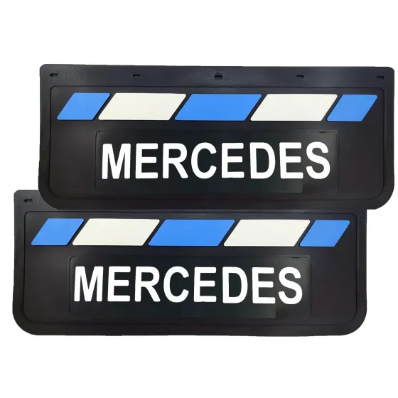 Брызговики 670х270мм MERCEDES LUX PRO (Синий/Белый)