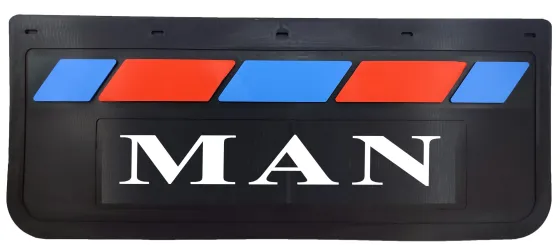 Брызговики 670х270мм MAN LUX PRO (Красный/Синий)