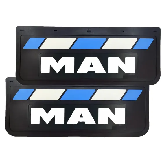 Брызговики 670х270мм MAN LUX PRO (Синий/Белый)
