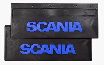 Брызговики 670х270мм (SCANIA) синия надпись LUX РБ