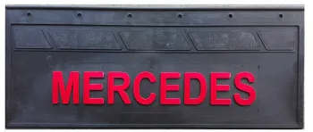 Брызговики 670х270мм (MERCEDES) красная надпись LUX