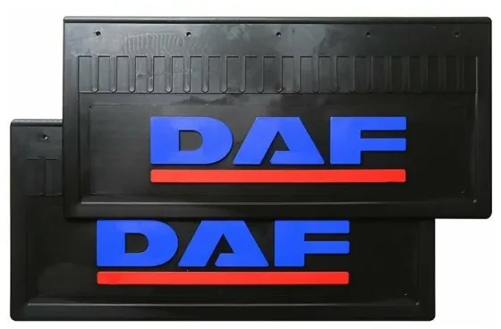 Брызговики 670х270мм (DAF) синий с красной полосой LUX РБ