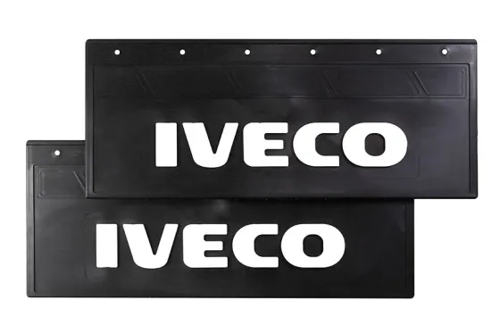 Брызговики 670х270мм (IVECO) белая надпись LUX РБ