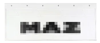 Брызговики 670х270мм "М-З" (черный) Белая Резина