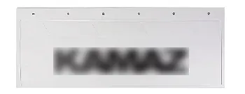 Брызговики 670х270мм "К-З" (черный) Белая Резина