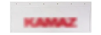 Брызговики 670х270мм "К-З" (красный) Белая Резина