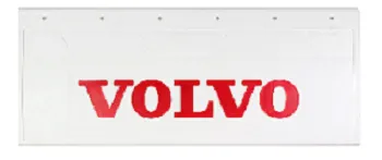 Брызговики 670х270мм "VOLVO" (красный) Белая Резина LUX РБ
