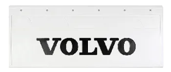 Брызговики 670х270мм "VOLVO" (черный) Белая Резина LUX РБ