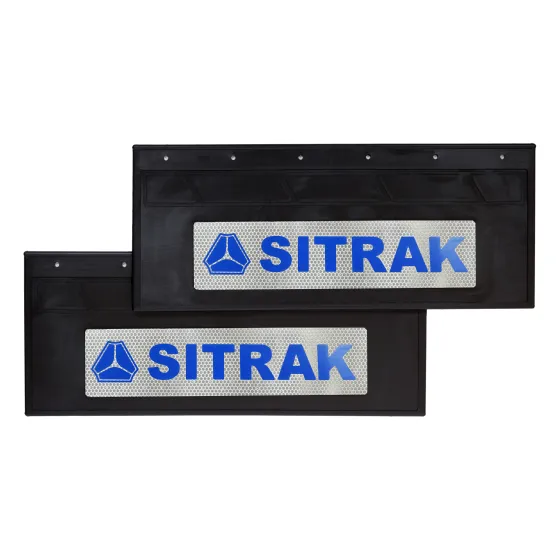 Брызговики 670х270мм "SITRAK" (Синий) с светоотражающей белой основой
