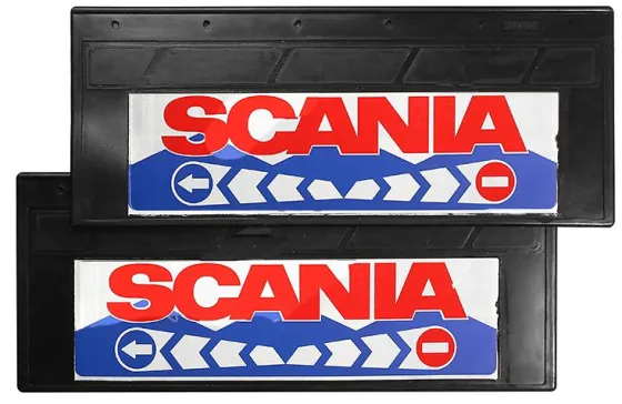 Брызговики 670х270мм "SCANIA" Белый фон