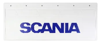 Брызговики 670х270мм "SCANIA" (синий) Белая Резина LUX РБ