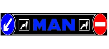Брызговики длинномер 2400х350мм MAN синий