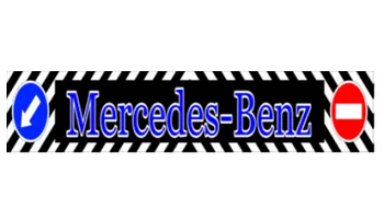 Брызговики длинномер 2400х350мм MERCEDES синий