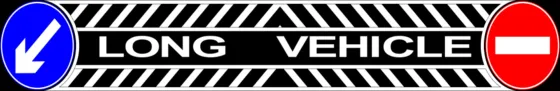 Брызговики длинномер 2400х350мм LONG VEHICLE 2