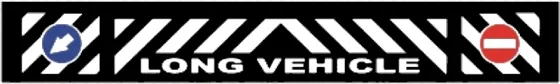 Брызговики длинномер 2400х350мм LONG VEHICLE