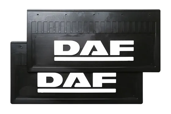 Брызговики 520х250 (DAF) белая надпись LUX РБ