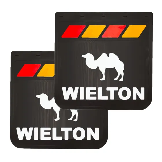 Брызговики 400х400мм WIELTON + ЗНАК LUX PRO (Красный/Желтый)