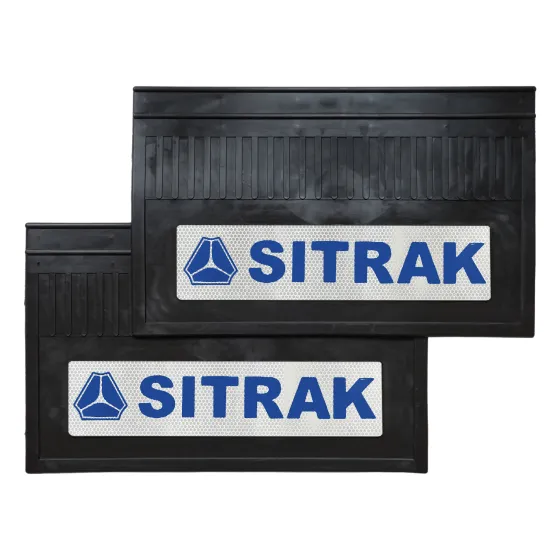 Брызговики 600х370мм "SITRAK" (Синий) с светоотражающей белой основой