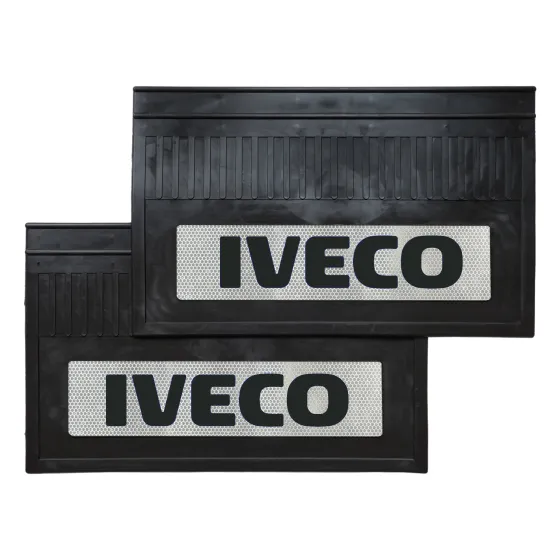 Брызговики 600х370мм "IVECO" с светоотражающей белой основой