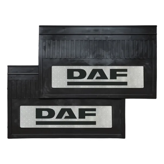 Брызговики 600х370мм "DAF" с светоотражающей белой основой