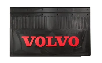 Брызговики 600х370мм (VOLVO) красная надпись LUX РБ