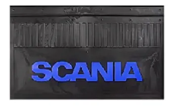 Брызговики 600х370мм (SCANIA) синия надпись LUX РБ