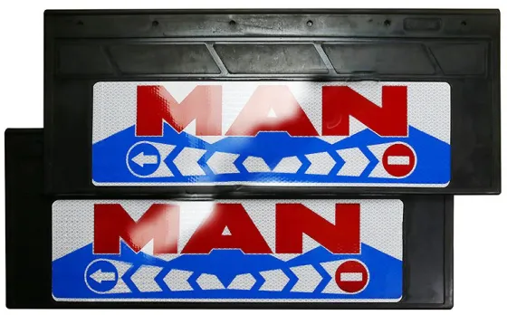 Брызговики 660х270мм "MAN" Светоотражающие Стрелка-Кирпич