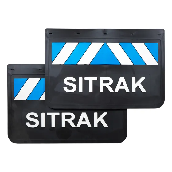 Брызговики 600х400мм SITRAK LUX PRO (Синий/Белый)