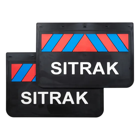Брызговики 600х400мм SITRAK LUX PRO (Красный/Синий)