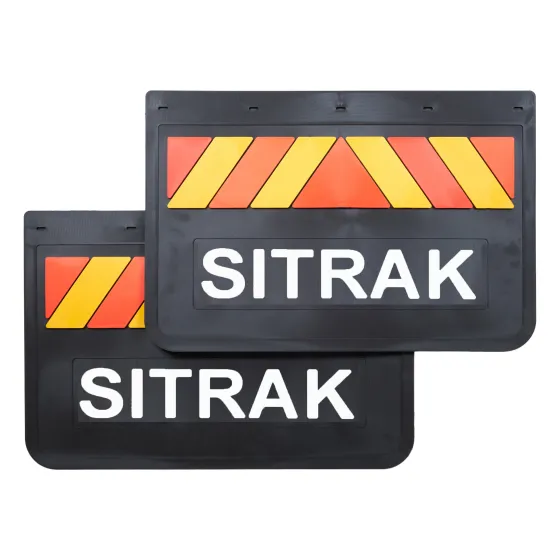 Брызговики 600х400мм SITRAK LUX PRO (Красный/Желтый)