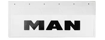 Брызговики 670х270мм "MAN" (черный) Белая Резина LUX РБ
