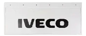 Брызговики 670х270мм "IVECO" (черный) Белая Резина