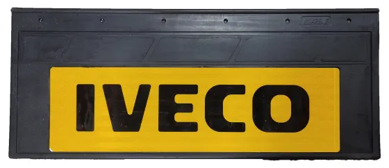 Брызговики 670х270мм "IVECO" с светоотражающей ЖЕЛТОЙ основой