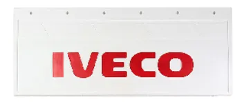 Брызговики 670х270мм "IVECO" (красный) Белая Резина
