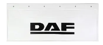 Брызговики 670х270мм "DAF" (черный) Белая Резина LUX РБ