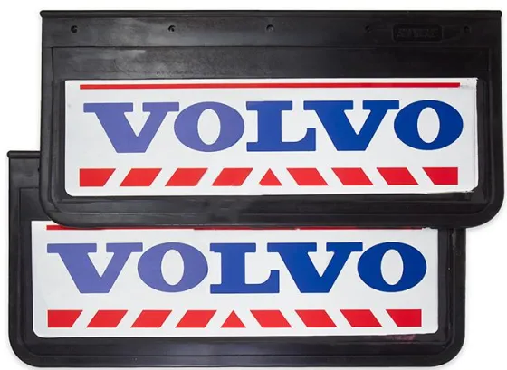 Брызговики 520х250мм VOLVO Белый фон